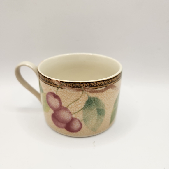 International Interiors Newbury Stoneware Cups, Cherries, Set of 6 - Picture 3 of 7